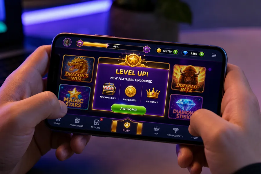 account level progression unlocking new slot themes